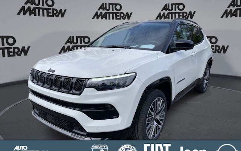 Weiß Neu 2025 Jeep Compass Summit SUV | 43.990 € (Teuer) - Bild 1/4