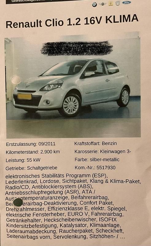 Gebraucht Renault Clio II Night&Day 75 PS (55 kW) 2011 Silber Kleinwagen