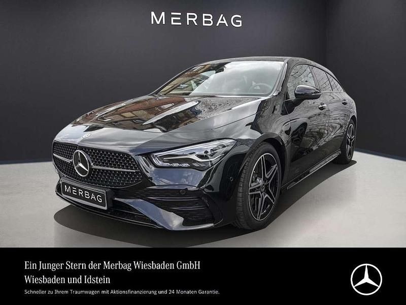 Kosmosschwarz Gebraucht 2024 Mercedes CLA200 Shooting Brake AMG Line Premium Kombi | 34.950 € (Teuer) - Bild 1/4