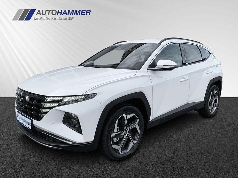 Atlas white / sol Gebraucht 2024 Hyundai Tucson Trend SUV | 31.650 € (Superpreis) - Bild 1/4