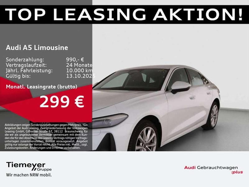 Gletscherweiß metallic Gebraucht 2025 Audi A5 Business Coupé | 43.200 € (Superpreis) - Bild 1/4