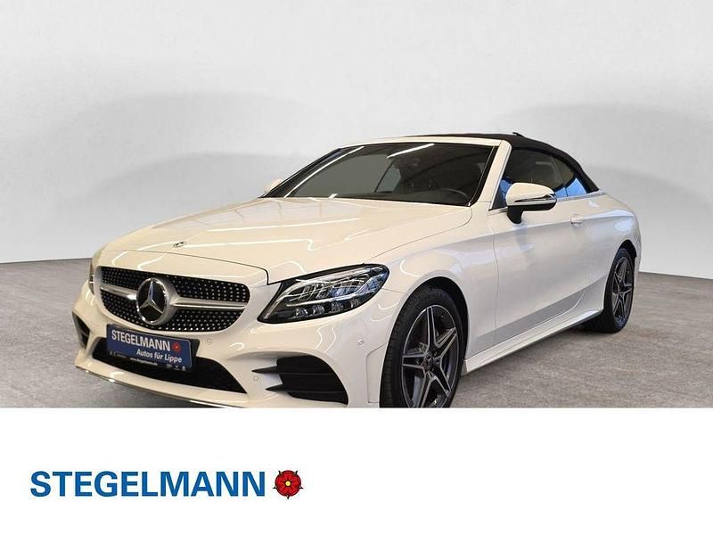 Weiß Gebraucht 2019 Mercedes C180 AMG line Cabrio | 29.490 € (Fairer Preis) - Bild 1/4
