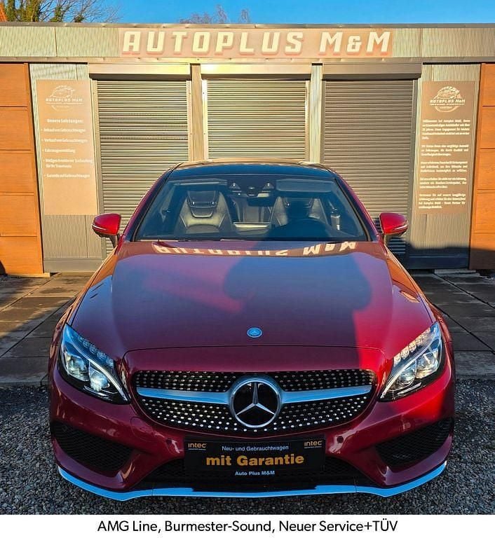 Rot Gebraucht 2016 Mercedes C250 AMG line Coupé | 23.500 € (Guter Preis) - Bild 1/4