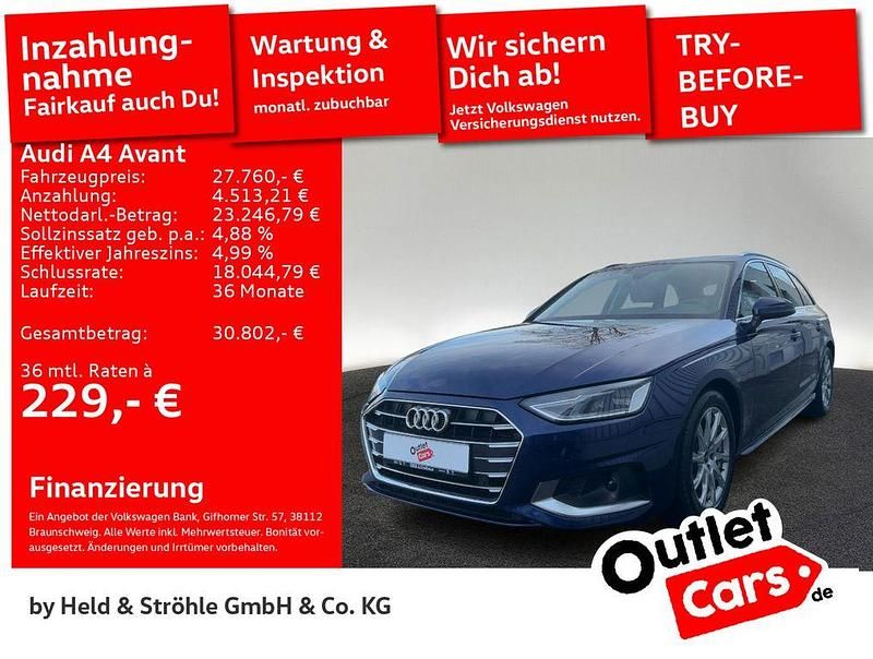 Gebraucht Audi A4 Advanced Plus 163 PS (119 kW) 2023 Navarrablau metallic Kombi