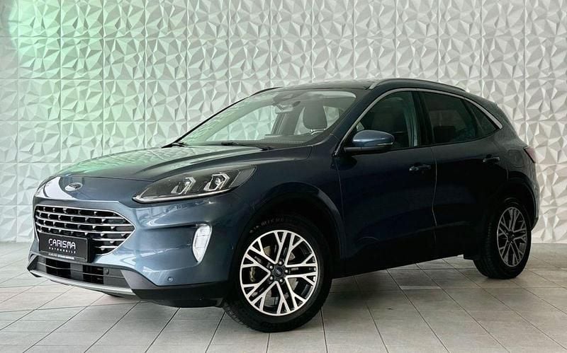 Blau Gebraucht 2021 Ford Kuga Titanium SUV | 18.590 € (Teuer) - Bild 1/4