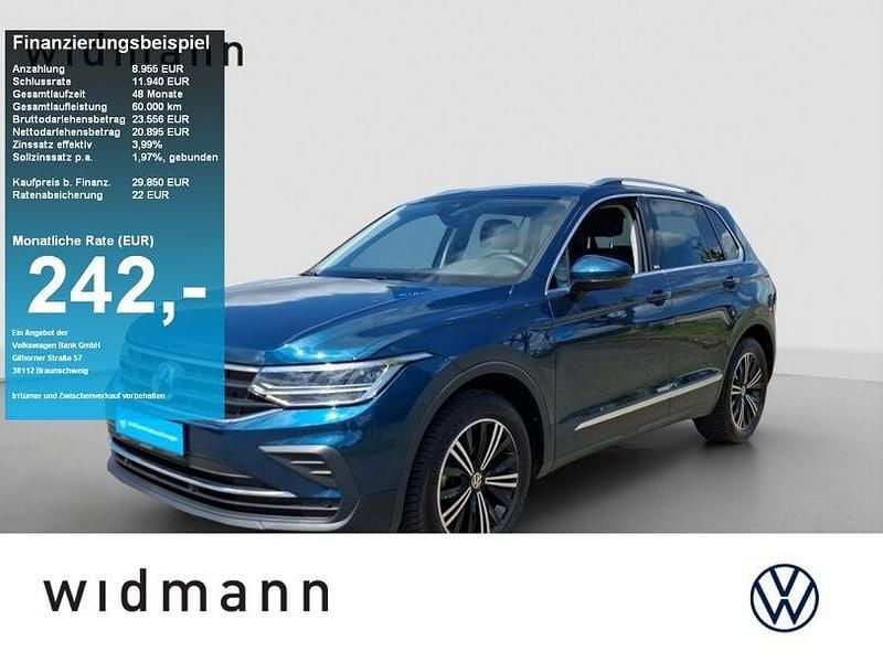 Nightshade blue metallic Gebraucht 2024 VW Tiguan Life SUV | 29.850 € (Fairer Preis) - Bild 1/4