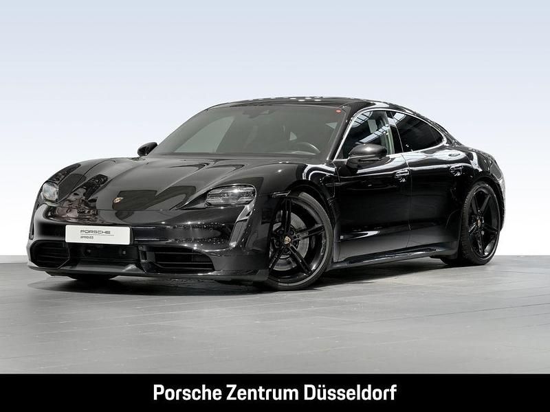 Tiefschwarzmetallic Gebraucht 2020 Porsche Taycan Turbo Limousine | 69.900 € (Fairer Preis) - Bild 1/4