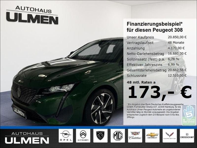 Gruen Gebraucht 2022 Peugeot 308 Allure Limousine | 20.850 € (Fairer Preis) - Bild 1/4