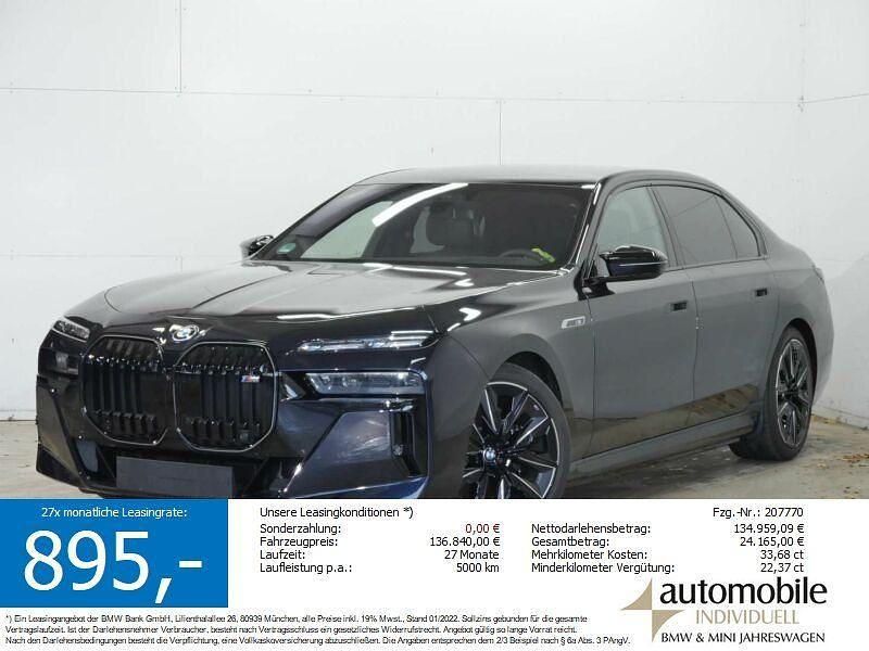 Carbonschwarz met. Gebraucht 2024 BMW i7 Performance Limousine | 134.839 € (Teuer) - Bild 1/4