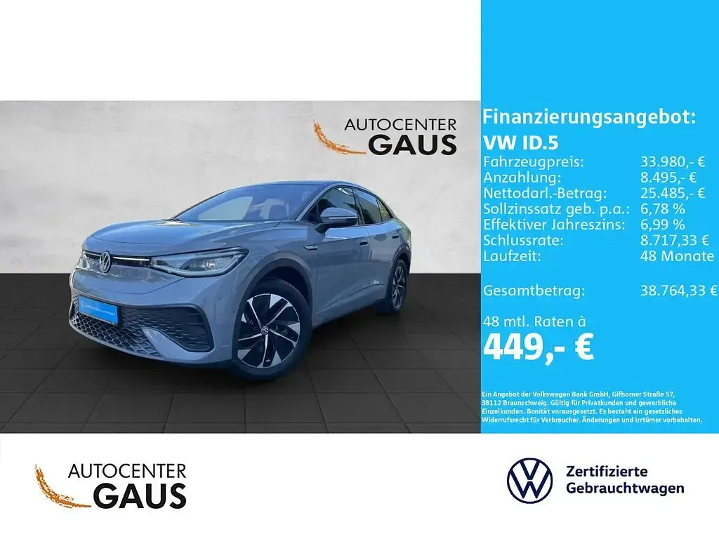 Gebraucht VW ID.5 Pro Performance 150 kW (204 PS) 2023 Grau SUV
