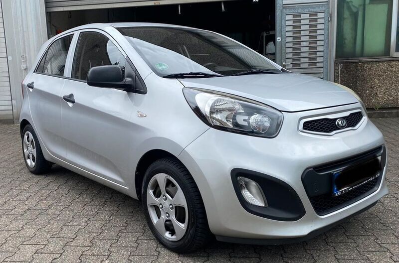 Silber Gebraucht 2014 Kia Picanto Attract Kleinwagen | 3.650 € (Fairer Preis) - Bild 1/4
