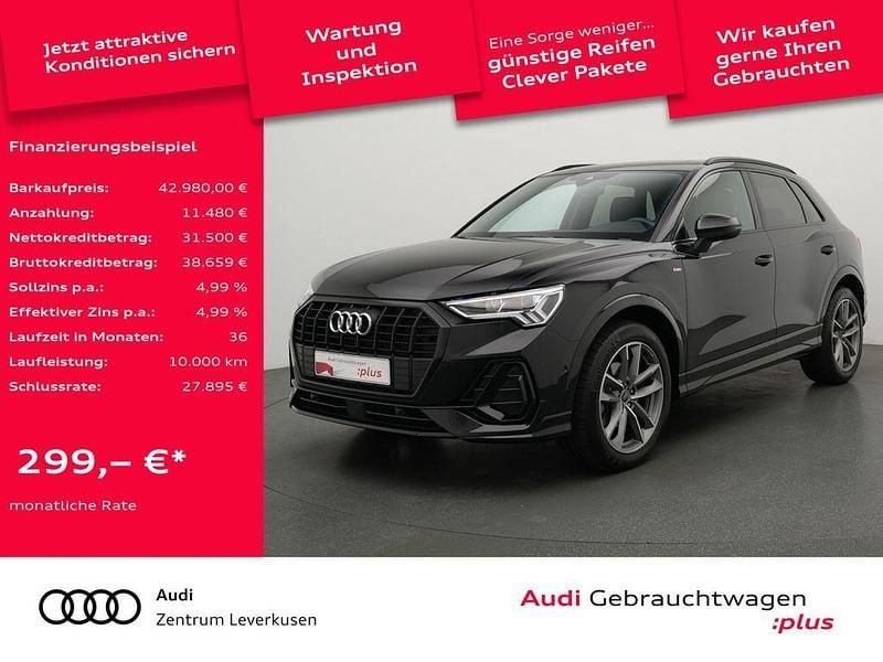 Mythosschwarz metallic Gebraucht 2024 Audi Q3 S-Line SUV | 42.980 € (Fairer Preis) - Bild 1/4