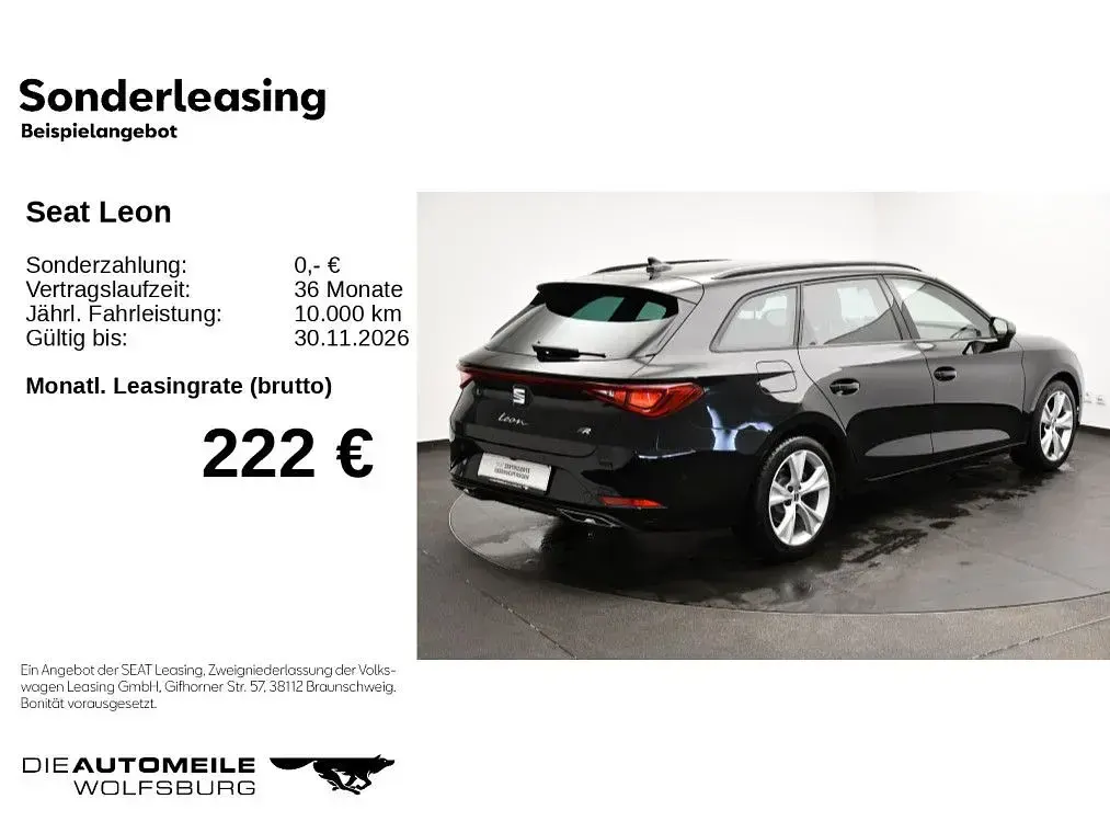 Gebraucht Seat Leon ST FR 150 PS (110 kW) 2025 Mitternachtsschwarz Kombi