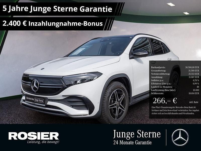 Weiss / polarweiß Gebraucht 2023 Mercedes EQA250 AMG SUV | 36.580 € (Fairer Preis) - Bild 1/4