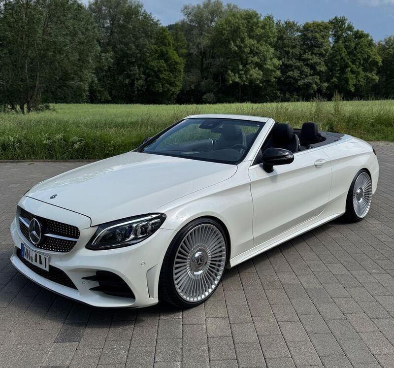 Weiß Gebraucht 2019 Mercedes C400 AMG Cabrio | 39.750 € (Fairer Preis) - Bild 1/4