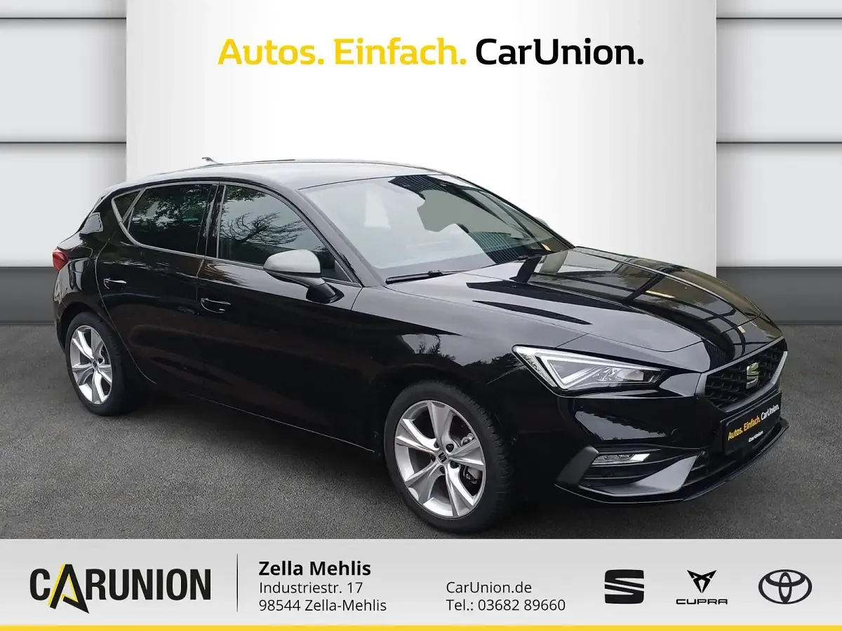 Gebraucht Seat Leon FR 150 PS (110 kW) 2024 Midnight schwarz Limousine