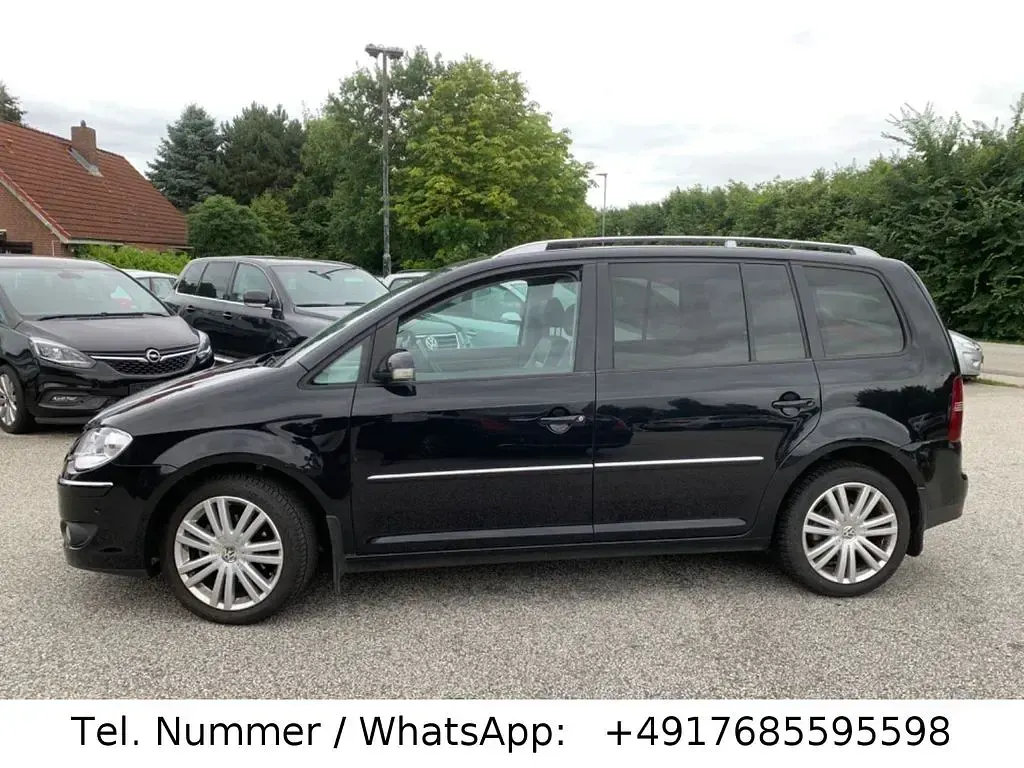 Gebraucht VW Touran Highline 140 PS (102 kW) 2008 Schwarz Van / Kleinbus