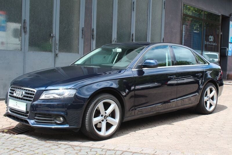 Tiefseeblau perleffekt Gebraucht 2008 Audi A4 Ambiente Limousine | 7.900 € (Guter Preis) - Bild 1/4