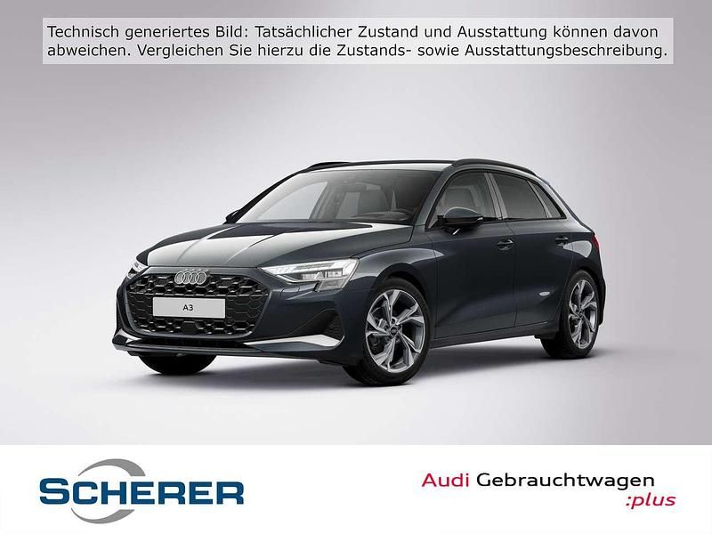 Manhattangrau metallic (metallic) Gebraucht 2025 Audi A3 Ambiente Limousine | 38.900 € - Bild 1/4