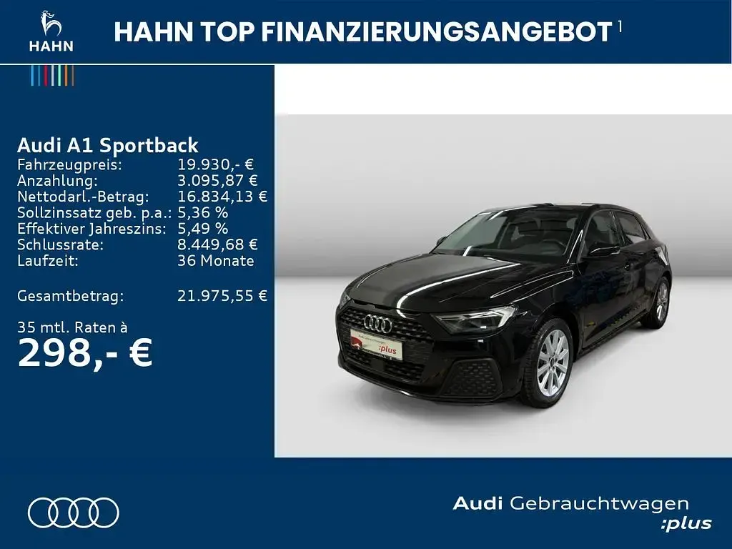 Gebraucht Audi A1 Sportback 95 PS (69 kW) 2023 Mythosschwarz metallic Kleinwagen
