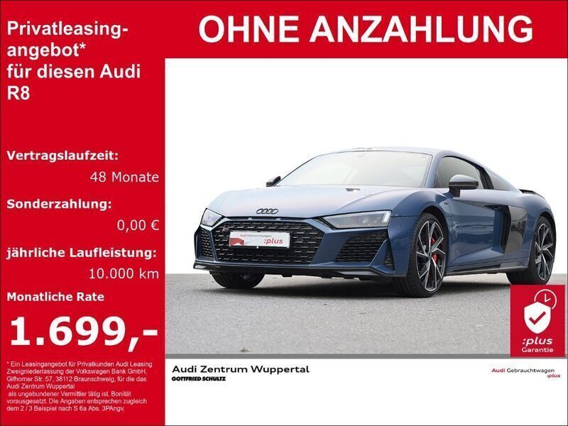 Ascariblau metallic Gebraucht 2023 Audi R8 Coupé Performance Coupé | 159.880 € (Guter Preis) - Bild 1/3