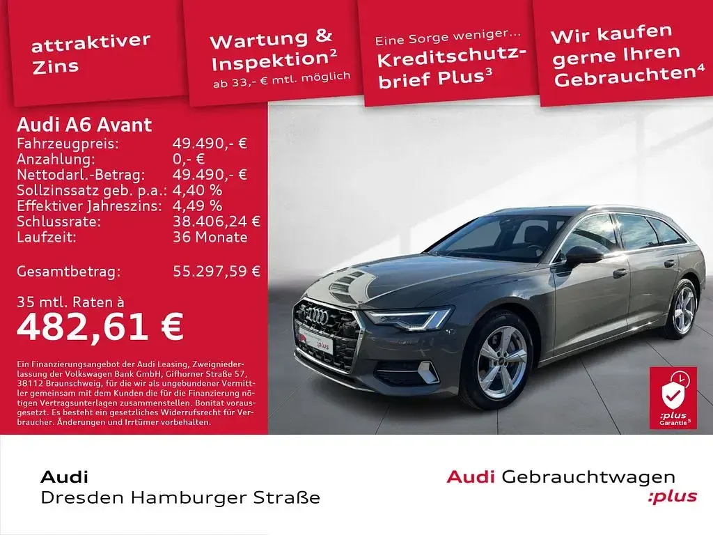 Używany Audi A6 Advanced Plus 245 KM (180 kW) 2025 Szary Kombi