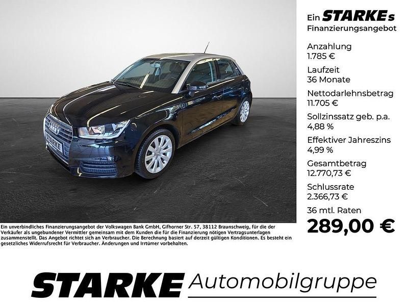 Schwarz Gebraucht 2018 Audi A1 Sportback Basis Kleinwagen | 13.490 € (Fairer Preis) - Bild 1/4