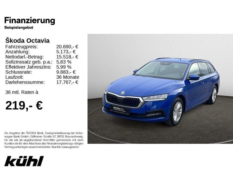 Gebraucht Skoda Octavia Ambition 150 PS (110 kW) 2021 Blau Kombi