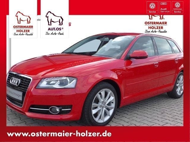 Rot Gebraucht 2012 Audi A3 Sportback Ambition Kleinwagen | 16.680 € - Bild 1/4