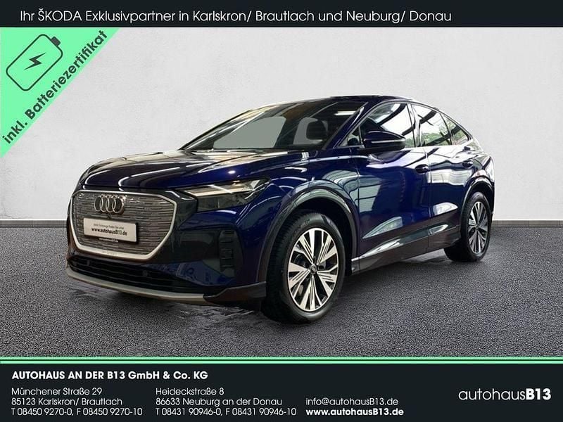 Navarrablau metallic Gebraucht 2023 Audi Q4 Sportback e-tron Advanced SUV | 36.490 € (Teuer) - Bild 1/4