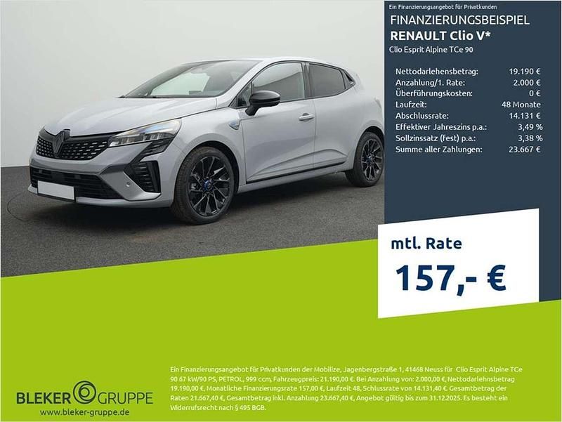 Rafalegrau Neu 2025 Renault Clio V Esprit Alpine Limousine | 21.190 € (Fairer Preis) - Bild 1/3