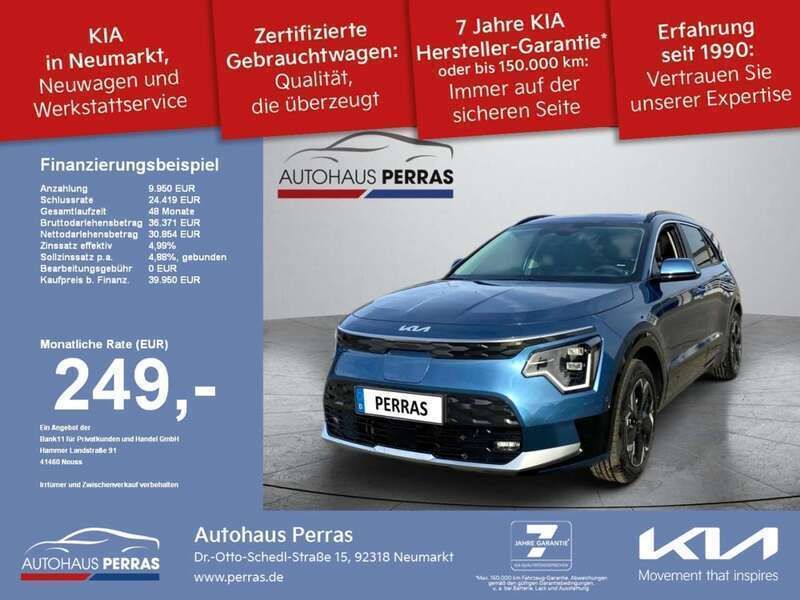 Mineralblau Gebraucht 2023 Kia e-Niro Inspiration SUV | 39.950 € (Teuer) - Bild 1/4