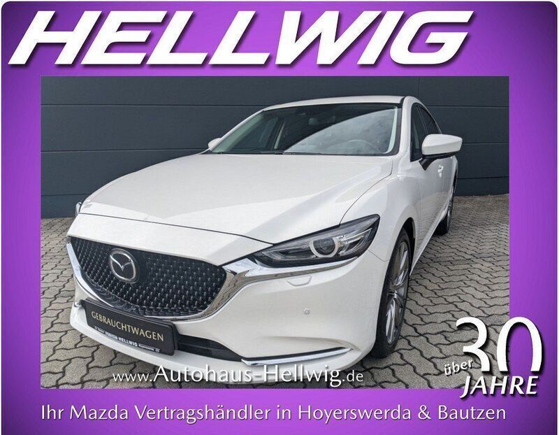 Rhodium white metallic (metallic) Gebraucht 2024 Mazda 6 Exclusive Limousine | 28.880 € (Superpreis) - Bild 1/4