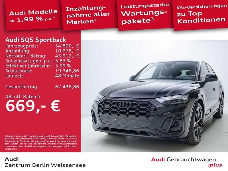 Mythosschwarz metallic Gebraucht 2022 Audi SQ5 SUV | 54.890 € (Etwas zu teuer) - Bild 1/4