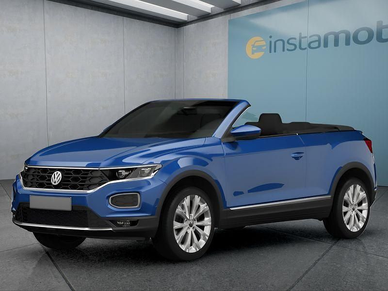 Blau Gebraucht 2021 VW T-Roc Cabriolet Cabrio | 21.049 € (Superpreis) - Bild 1/4