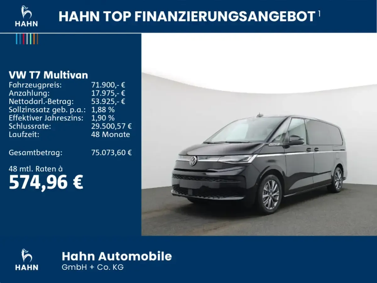 Gebraucht VW Multivan Style 245 PS (180 kW) 2025 Schwarz Van / Kleinbus