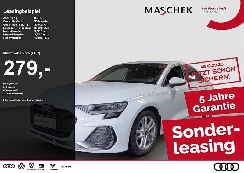 Gletscherweiß metallic Gebraucht 2024 Audi A3 S-Line Limousine | 34.340 € (Superpreis) - Bild 1/4