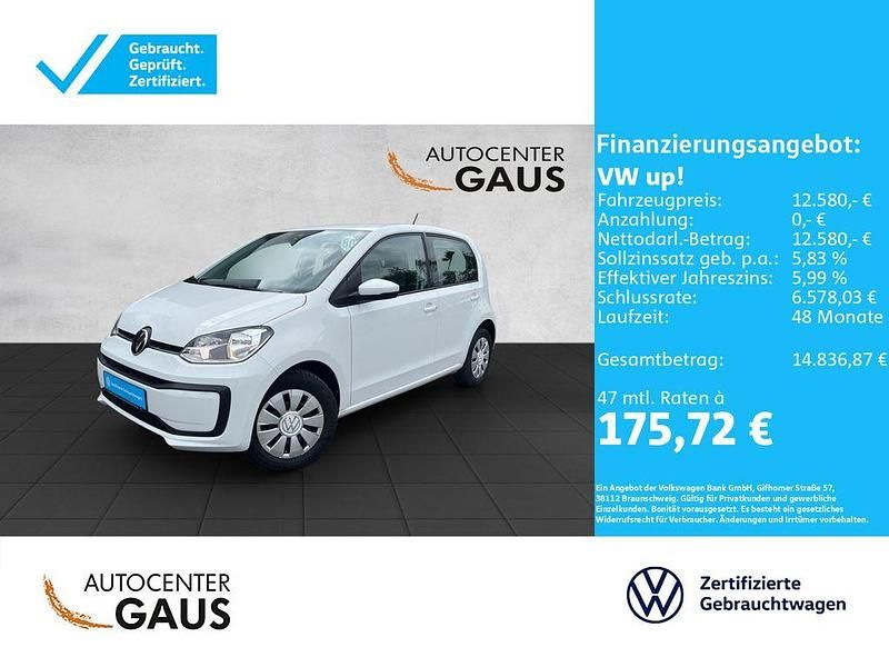 Weiß Gebraucht 2022 VW up! Kleinwagen | 12.580 € (Fairer Preis) - Bild 1/4
