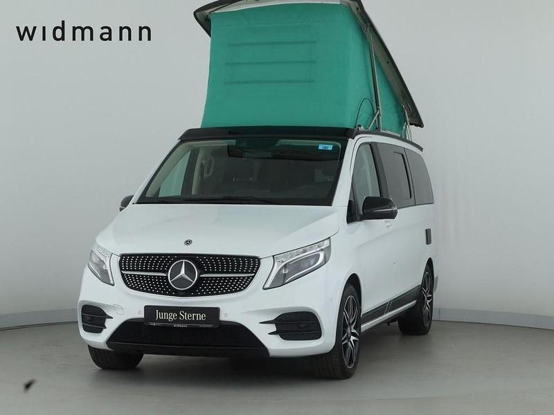 Bergkristallweiss metallic Gebraucht 2021 Mercedes V300 Marco Polo Van / Kleinbus | 66.850 € (Etwas zu teuer) - Bild 1/4