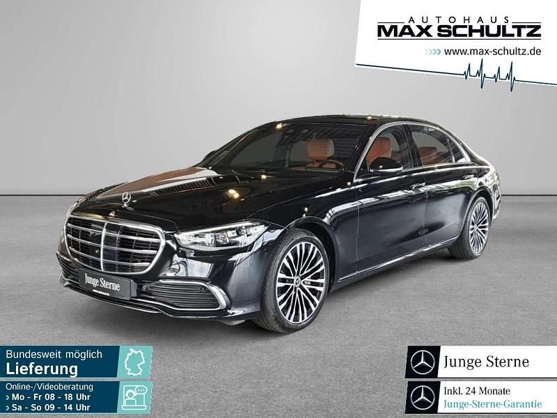 Metalliclack obsidianschwarz Gebraucht 2021 Mercedes S580 Limousine | 80.580 € (Fairer Preis) - Bild 1/4