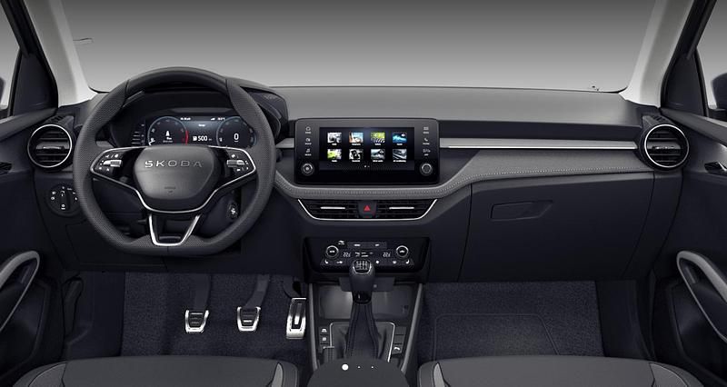 Gebraucht Skoda Fabia Drive 116 PS (85 kW) 2024 Metalliclackierung graphitgrau Kleinwagen