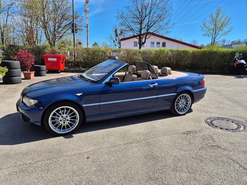 Blau Gebraucht 2003 BMW 320 Cabriolet Performance Cabrio | 9.999 € (Fairer Preis) - Bild 1/4