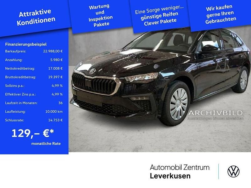 Schwarz Gebraucht 2024 Skoda Scala Essence Kleinwagen | 22.988 € (Etwas zu teuer) - Bild 1/2