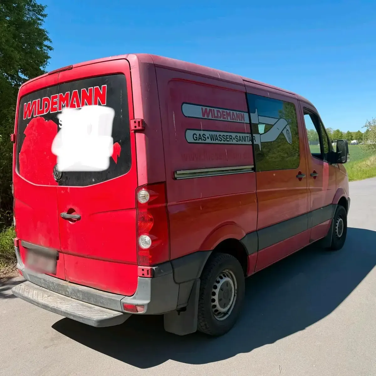 Usado VW Crafter 108 HP (79 kW) 2009 Vermelho Van