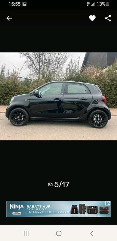 Schwarz Gebraucht 2015 Smart ForTwo Coupé Kleinwagen | 7.100 € (Guter Preis) - Bild 1/4