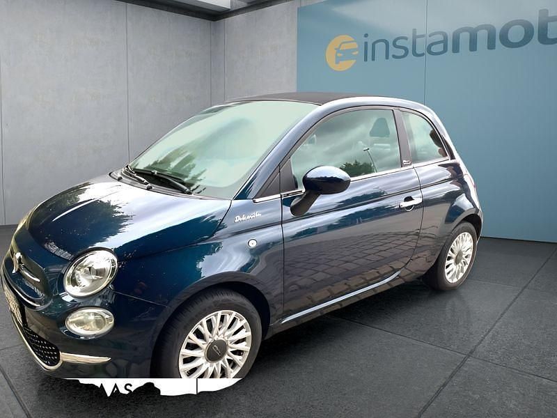 Blau Gebraucht 2021 Fiat 500C Cabrio | 14.249 € (Fairer Preis) - Bild 1/4