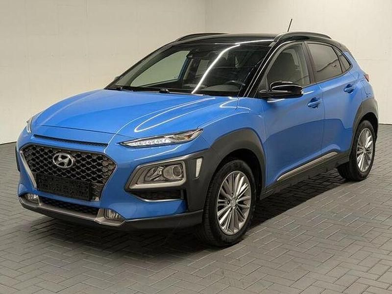 Blau (lagoonblaumet.) Gebraucht 2018 Hyundai Kona SUV | 12.980 € (Fairer Preis) - Bild 1/4