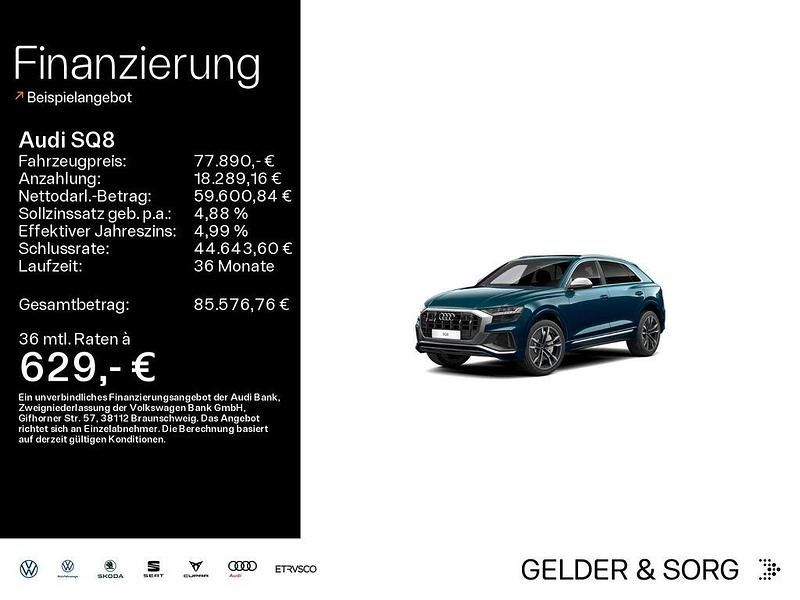 Gebraucht Audi SQ8 Ambiente 507 PS (372 kW) 2021 Galaxisblau metallic SUV