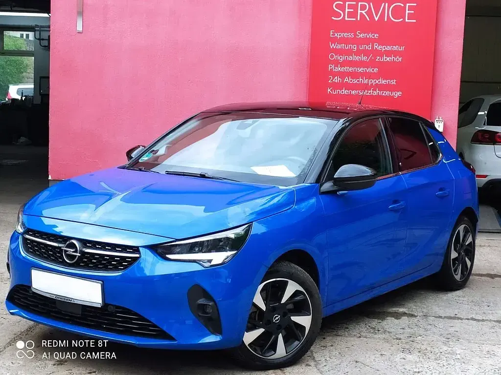 Używany Opel Corsa-e Elegance 100 kW (136 KM) 2021 Niebieski Hatchback