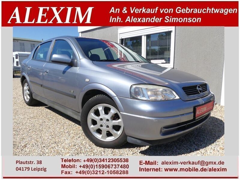 Grau Gebraucht 2003 Opel Astra Njoy Limousine | 1.399 € (Guter Preis) - Bild 1/4